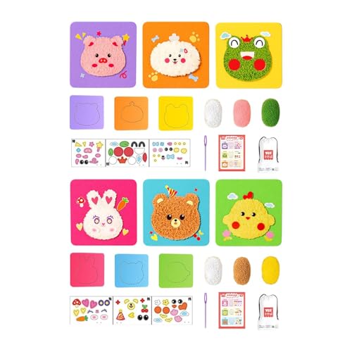 Rrlihjgu Nähpuppen-Set, Bastelset für Tiere, Tierherstellungs-Set mit Aufklebern, lustige pädagogische Aktivität, machen Sie Ihre eigene Puppe Rrlihjgu Nähpuppen-Set, Bastelset für Tiere, Tierherstellungs-Set mit Aufklebern, lustige pädagogische Aktivität, machen Sie Ihre eigene Puppe von Rrlihjgu