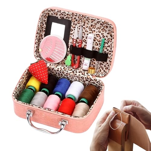 Rrlihjgu Nähset für Erwachsene, tragbares Nähset, 22 Teile, tragbare Schere, Nadeln, mit Etui für Kleidung, Quilten, Tapisserie, Reparatur, Stickerei Rrlihjgu Nähset für Erwachsene, tragbares Nähset, 22 Teile, tragbare Schere, Nadeln, mit Etui für Kleidung, Quilten, Tapisserie, Reparatur, Stickerei von Rrlihjgu