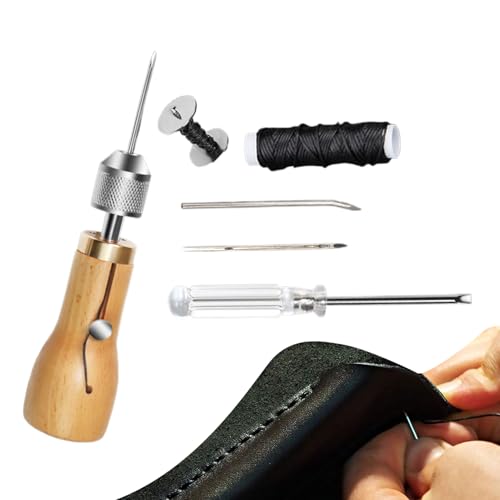 Rrlihjgu Nähset für Leder, Reparaturset für Schuhe, robust, Bastelzubehör für Möbel, Zuhause, Tasche, Sitztasche, Jacke, Geldbörse, Sofa Rrlihjgu Nähset für Leder, Reparaturset für Schuhe, robust, Bastelzubehör für Möbel, Zuhause, Tasche, Sitztasche, Jacke, Geldbörse, Sofa von Rrlihjgu