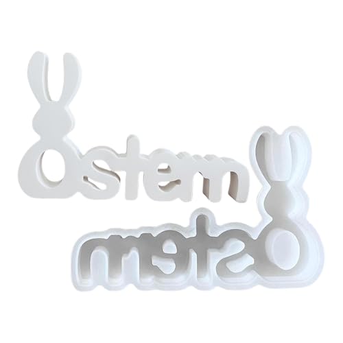 Rrlihjgu Silikonform für Osterhasen, Kerzenform für Osterhasen, handgefertigte Kerzengießform für Osterkerzen, Bastelarbeiten und elastische Bastelarbeiten für den Tag von Rrlihjgu