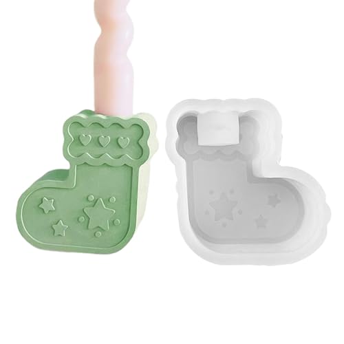 Rrlihjgu Silikonformen für Weihnachtskerzenhalter, Silikonform für Weihnachtsstrumpf, wiederverwendbar, Formen für Weihnachtskerzenhalter, Gießformen Rrlihjgu Silikonformen für Weihnachtskerzenhalter, Silikonform für Weihnachtsstrumpf, wiederverwendbar, Formen für Weihnachtskerzenhalter, Gießformen von Rrlihjgu