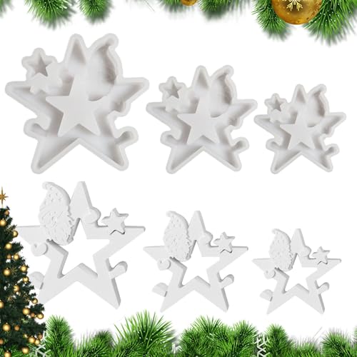 Rrlihjgu Stern Silikonform Kerzenhalter 3 Stück,Silikonform Stern Gips Zum Gießen Silikonformen Gießformen Weihnachten Kerzenformen Zum Gießen, Gießformen Silikon Gießform Weihnachten Stern Rrlihjgu Stern Silikonform Kerzenhalter 3 Stück,Silikonform Stern Gips Zum Gießen Silikonformen Gießformen Weihnachten Kerzenformen Zum Gießen, Gießformen Silikon Gießform Weihnachten Stern von Rrlihjgu