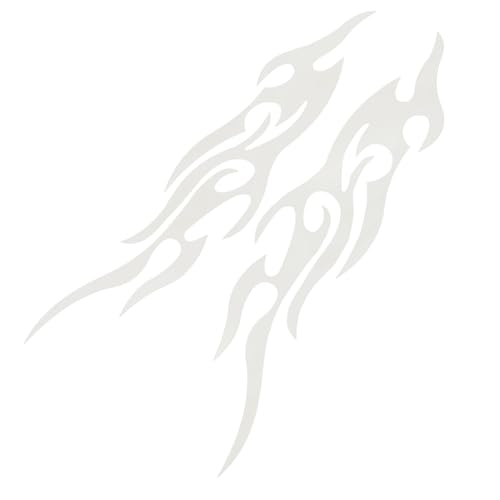 Rrlihjgu Sticker Für Krafträder | Sportliche Flammenmuster Kfz Aufkleber - 2 Stücke Wetterfestes Abzeichen Coole Designs Für Stoßstange, LKW & Fenster Rrlihjgu Sticker Für Krafträder | Sportliche Flammenmuster Kfz Aufkleber - 2 Stücke Wetterfestes Abzeichen Coole Designs Für Stoßstange, LKW & Fenster von Rrlihjgu