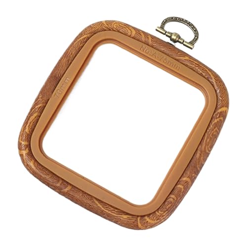 Rrlihjgu Stickrahmen zur Präsentation, dekorativer Stickrahmen, quadratischer Stickrahmen, großer Stickrahmen, Nadelstichzubehör, Retro-Ring für von Rrlihjgu
