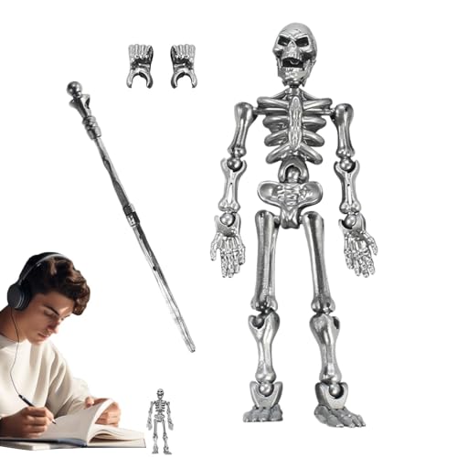 Rrlihjgu Toy Skelett-Figur, kleine Skelettfigur, Schreibtischdekoration, Crafts Ganzkörper-Montage für Animation, Stop Motion, Halloween-Dekoration Rrlihjgu Toy Skelett-Figur, kleine Skelettfigur, Schreibtischdekoration, Crafts Ganzkörper-Montage für Animation, Stop Motion, Halloween-Dekoration von Rrlihjgu