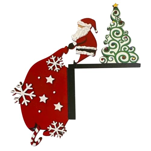 Rrlihjgu Weihnachts-Eckrahmen-Dekorationen, Weihnachts-Türrahmen, Retro-Wanddekoration aus Metall für Elchtür und Weihnachtsbaum Rrlihjgu Weihnachts-Eckrahmen-Dekorationen, Weihnachts-Türrahmen, Retro-Wanddekoration aus Metall für Elchtür und Weihnachtsbaum von Rrlihjgu
