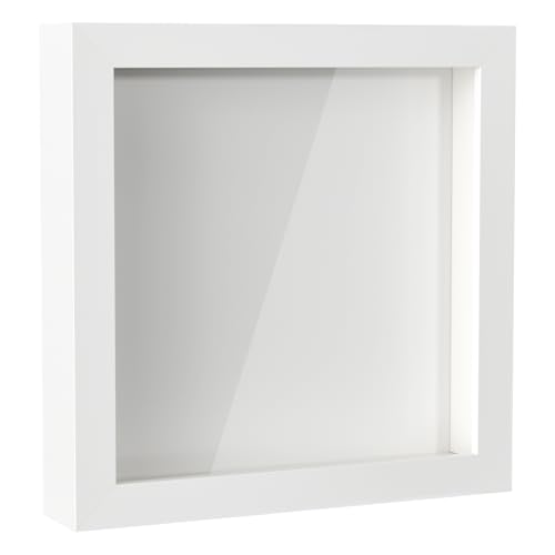 Rseuphiee 3D Bilderrahmen zum Befüllen 20x20 cm für Objekt Bis 3cm, Objektrahmen Hölzern, Weiß Bilderrahmen Befüllbar, 3D Rahmen für Objekte, Blumen, Hochzeitsgeschenk oder Erinnerungsstücke Rseuphiee 3D Bilderrahmen zum Befüllen 20x20 cm für Objekt Bis 3cm, Objektrahmen Hölzern, Weiß Bilderrahmen Befüllbar, 3D Rahmen für Objekte, Blumen, Hochzeitsgeschenk oder Erinnerungsstücke von Rseuphiee