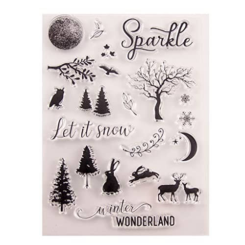 Silikon-Stempel mit Baum, Hirsch, transparent, für Scrapbooking, Valentinstag, Karte für Kinder, lustiges Kunstgeschenk Silikon-Stempel mit Baum, Hirsch, transparent, für Scrapbooking, Valentinstag, Karte für Kinder, lustiges Kunstgeschenk von Rsgfent