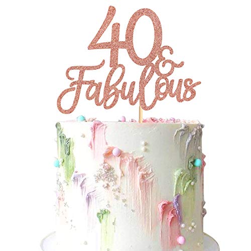 3 Stück 40 & fabelhafte Kuchendekorationen 40 und fabelhafte Kuchendekorationen für Happy 40th Birthday Cheers to 40 Party Dekorationen 40 Jahrestag Geburtstag Kuchen Dekorationen Zubehör 3 Stück 40 & fabelhafte Kuchendekorationen 40 und fabelhafte Kuchendekorationen für Happy 40th Birthday Cheers to 40 Party Dekorationen 40 Jahrestag Geburtstag Kuchen Dekorationen Zubehör von Rshuhx