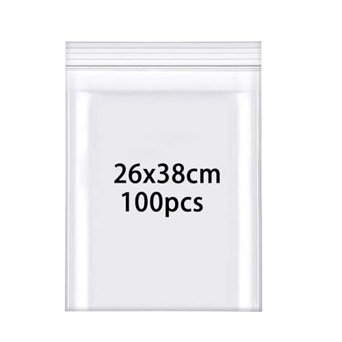 Rshuhx 100Stück Zipper Beutel 260mmX380mm A4 Wiederverschliessbar Wasserdichter Plastikbeutel Verschließbar Tütchen Polybeutel mit Druckverschluß Kann Kleidung und Schuhe halten Schal Handschuhe Rshuhx 100Stück Zipper Beutel 260mmX380mm A4 Wiederverschliessbar Wasserdichter Plastikbeutel Verschließbar Tütchen Polybeutel mit Druckverschluß Kann Kleidung und Schuhe halten Schal Handschuhe von Rshuhx