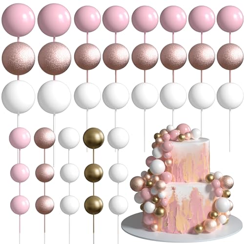 36 Stück Bälle Kuchen Topper Dekorationen Schaumstoffballons Kuchen Dekorationen Sticks Mini Ballons Kuchen Topper Kugeln Kuchen Picks für Babyparty, Hochzeit, Jahrestag, Geburtstag, Party 36 Stück Bälle Kuchen Topper Dekorationen Schaumstoffballons Kuchen Dekorationen Sticks Mini Ballons Kuchen Topper Kugeln Kuchen Picks für Babyparty, Hochzeit, Jahrestag, Geburtstag, Party von Rsstarxi