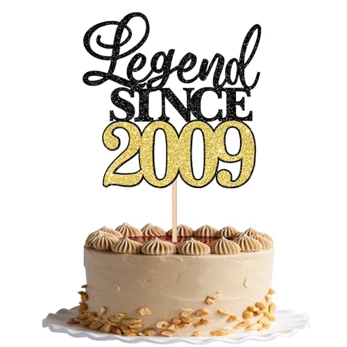 Rsstarxi 1 Packung Legend Since 2009 Cake Topper Glitter Happy 16th Birthday Cake Topper Cheers to 16 Fabulous Cake Decoration for 16th Birthday Wedding Anniversary Party Black Gold Rsstarxi 1 Packung Legend Since 2009 Cake Topper Glitter Happy 16th Birthday Cake Topper Cheers to 16 Fabulous Cake Decoration for 16th Birthday Wedding Anniversary Party Black Gold von Rsstarxi