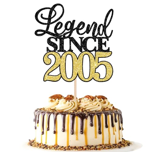 Rsstarxi Tortenaufsatz mit Glitzer, Aufschrift "Legend Since 5,092.7 cm, Aufschrift "Happy 20th Birthday", Tortenaufsatz, Cheers to 20, fabelhafte Kuchendekoration für 20. Geburtstag, Hochzeit, Rsstarxi Tortenaufsatz mit Glitzer, Aufschrift "Legend Since 5,092.7 cm, Aufschrift "Happy 20th Birthday", Tortenaufsatz, Cheers to 20, fabelhafte Kuchendekoration für 20. Geburtstag, Hochzeit, von Rsstarxi