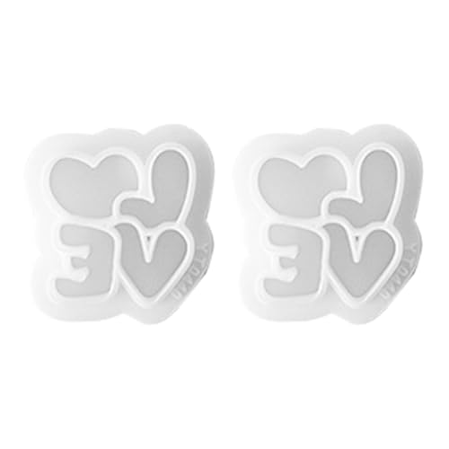 Rtauhife 1 Set LOVE Ohrring-Tonform, Anhänger-Stanzform, Valentinstag-Serie, DIY-Prägewerkzeuge von Rtauhife