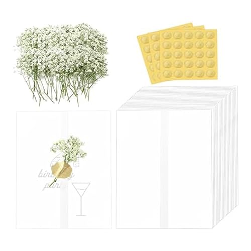 Rtauhife 50 Blatt Vorgefaltete Kraftpapierhülle mit Trocken Geprägtem Goldaufkleber, Bastelkarten für 12,7 X 17,7 cm Große Einladungen Rtauhife 50 Blatt Vorgefaltete Kraftpapierhülle mit Trocken Geprägtem Goldaufkleber, Bastelkarten für 12,7 X 17,7 cm Große Einladungen von Rtauhife