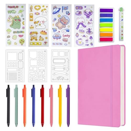 Rtauhife Hardcover-Notizbuch-Set, Bedarfsplaner, Tagesnotizbuch + Kalender, Kontaktelemente für Teenager-Mädchen, 120 G/M², 160 Seiten, Einfach zu Installierendes D Rtauhife Hardcover-Notizbuch-Set, Bedarfsplaner, Tagesnotizbuch + Kalender, Kontaktelemente für Teenager-Mädchen, 120 G/M², 160 Seiten, Einfach zu Installierendes D von Rtauhife