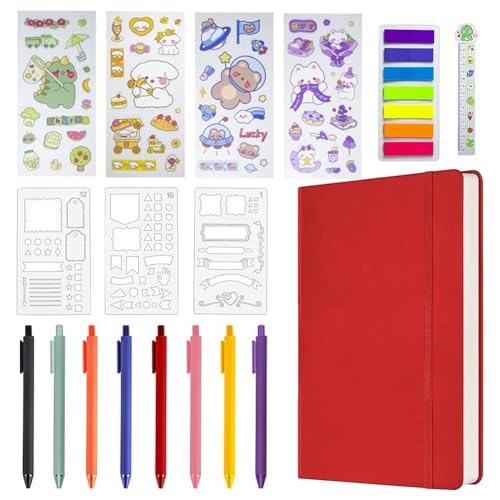 Rtauhife Hardcover-Notizbuch-Set, Bedarfsplaner, Tagesnotizbuch + Kalender, Kontaktelemente für Teenager-Mädchen, 120 G/M², 160 Seiten, Langlebig, Einfach zu Verwenden F Rtauhife Hardcover-Notizbuch-Set, Bedarfsplaner, Tagesnotizbuch + Kalender, Kontaktelemente für Teenager-Mädchen, 120 G/M², 160 Seiten, Langlebig, Einfach zu Verwenden F von Rtauhife