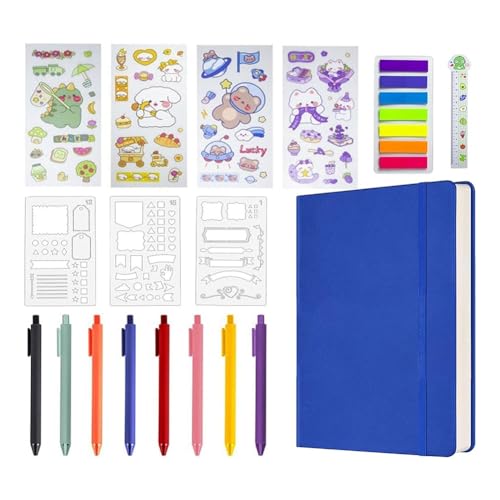 Rtauhife Hardcover-Notizbuch-Set, Bedarfsplaner, Tagesschreibwaren + Kalender, Kontaktelemente für Teenager-Mädchen, 120 G/M², 160 Seiten, Einfach zu Verwenden B Rtauhife Hardcover-Notizbuch-Set, Bedarfsplaner, Tagesschreibwaren + Kalender, Kontaktelemente für Teenager-Mädchen, 120 G/M², 160 Seiten, Einfach zu Verwenden B von Rtauhife