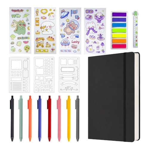 Rtauhife Hardcover-Notizbuch-Set, Zubehörplaner, Tagesnotizbuch + Kalender, Kontaktelemente für Teenager-Mädchen, 120 G/M², 160 Seiten, Einfach zu Installieren, Einfach zu Verwenden. Rtauhife Hardcover-Notizbuch-Set, Zubehörplaner, Tagesnotizbuch + Kalender, Kontaktelemente für Teenager-Mädchen, 120 G/M², 160 Seiten, Einfach zu Installieren, Einfach zu Verwenden. von Rtauhife