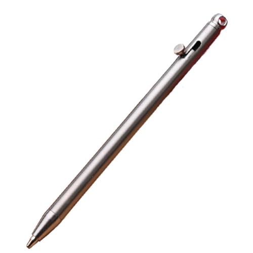 Rtauhife Mini Compact Bolt Pen Keychain, Tragbarer Reisemetall-Kugelschreiber für Gästeunterschriften, Graues Rtauhife Mini Compact Bolt Pen Keychain, Tragbarer Reisemetall-Kugelschreiber für Gästeunterschriften, Graues von Rtauhife