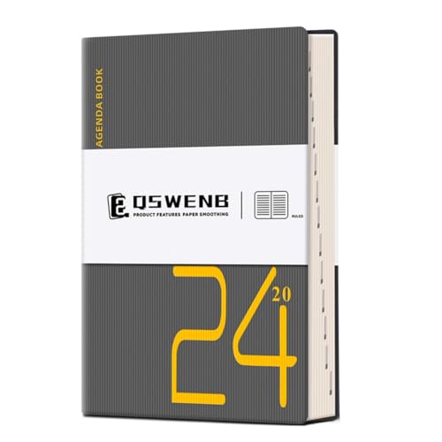 Rtauhife Notizbuch 2024, 360 Seiten, Hardcover-Leder-Notizbuch für Damen und Herren, 5,7 X 8,3, Langlebig, Hohe Qualität von Rtauhife