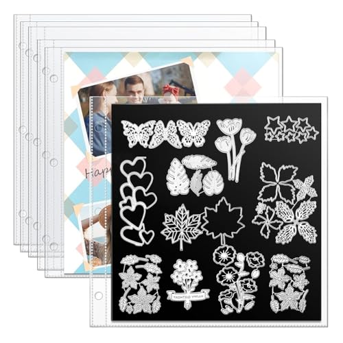 Rtauhife Scrapbook-Seitenschutz für Scrapbooking und Kartenherstellung, Gestanzte Aufbewahrung, Passt in Scrapbook-Ordner Rtauhife Scrapbook-Seitenschutz für Scrapbooking und Kartenherstellung, Gestanzte Aufbewahrung, Passt in Scrapbook-Ordner von Rtauhife