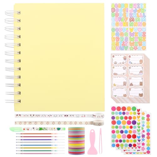 RtottiM Selbstklebendes DIY-Fotoalbum, 24 Seiten Beige Scrapbook-Album für Hochzeit, Baby, Urlaub & Pflanzenpresse -Geburtstag Abschluss Hochzeitstag kinder photo album RtottiM Selbstklebendes DIY-Fotoalbum, 24 Seiten Beige Scrapbook-Album für Hochzeit, Baby, Urlaub & Pflanzenpresse -Geburtstag Abschluss Hochzeitstag kinder photo album von RtottiM