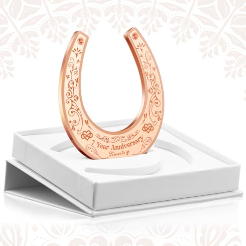 Kupfer-Geschenke zum 7. Hochzeitstag, Geschenk für Paare, 7 Jahre Ehe, Hufeisen, 7. Hochzeitstag, Kupfer-Geschenke für ihn, mit Box, Geschenke für Männer, Ihn Kupfer-Geschenke zum 7. Hochzeitstag, Geschenk für Paare, 7 Jahre Ehe, Hufeisen, 7. Hochzeitstag, Kupfer-Geschenke für ihn, mit Box, Geschenke für Männer, Ihn von Rtteri
