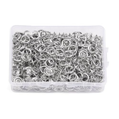 50/150 Sets 50/150 Sets 50/150 Sets 5 Krallen Knopfverschlüsse aus Metall für Babylätzchen Kleidung Herstellung 9,5 mm Knopfverschlüsse von Ruarby