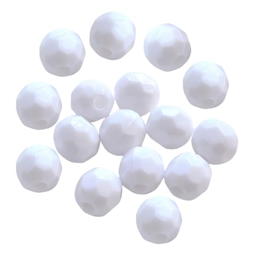Bunte facettierte runde Acrylperlen, lose Abstandshalter für Armbänder, Halsketten und Schlüsselanhänger, Schmuckbedarf, Perlengeschäft, Displays, 1088 Stück von Ruarby