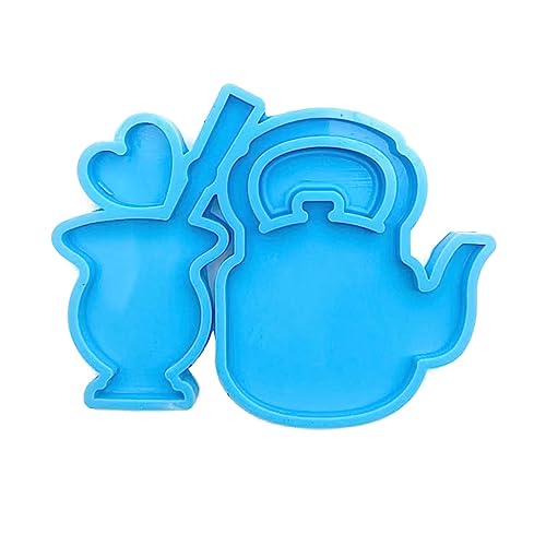 Cartoon-Teekannen-Form, Anhänger, Epoxidharz, Silikonform, handgefertigt, Schlüsselanhänger, kleine Anhängerform, leicht zu reinigen Cartoon-Teekannen-Form, Anhänger, Epoxidharz, Silikonform, handgefertigt, Schlüsselanhänger, kleine Anhängerform, leicht zu reinigen von Ruarby