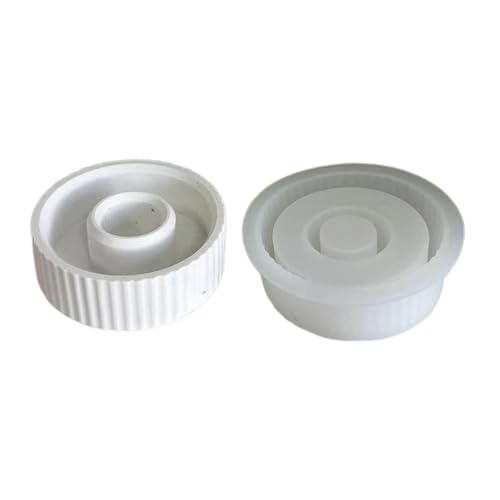Handgefertigte gestreifte Kerzenständer-Formen, Ornament-Formen, Epoxidharz-Formen, Halter, Silikonformen für Tischdekorationen von Ruarby