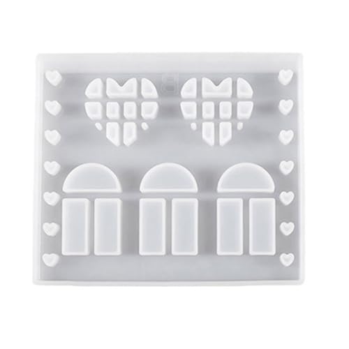 House Molds Love House Silikon-Gipsformen, Epoxidharz-Formen für Kerzenständer-Dekorationen von Ruarby