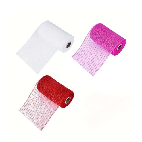 Netzband für Valentinstag und Hochzeit, Dekoration, stilvolle dekorative Tüll, Geschenkverpackung, Zubehör, Feste, Feiern von Ruarby
