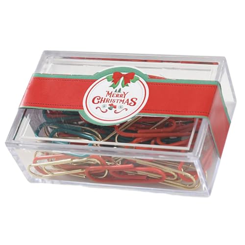 Pinnnadel mit Weihnachtsmotiven, Metall, Büroklammer mit Aufbewahrungsbox, Kork-Pinnwand, Daumennägel, Pinnwand, Pinnwand, Papierklemmen von Ruarby