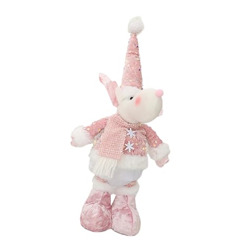 Ruarby Funkelnde Pailletten Weihnachtsmann/Schneemann/Hirsch Figur Weihnachtsdeko Stehpuppen mit ausziehbaren Beinen für Kamine Pailletten Weihnachtsdekoration Ruarby Funkelnde Pailletten Weihnachtsmann/Schneemann/Hirsch Figur Weihnachtsdeko Stehpuppen mit ausziehbaren Beinen für Kamine Pailletten Weihnachtsdekoration von Ruarby