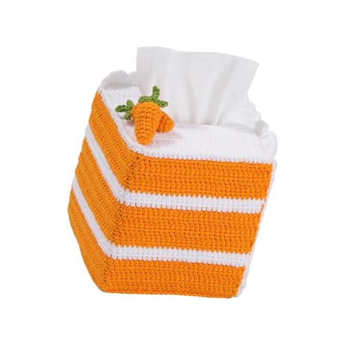 Ruarby Häkeltaschentuchbox-Set mit Häkelnadel-Garnen, Schritt-für-Schritt-Anleitung und Strickzubehör, Anfänger-Set, Spielzeugprojekt von Ruarby
