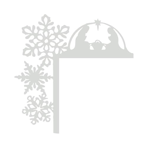 Ruarby Türrahmen-Topper mit Weihnachtsmotiven, Ornament, Metall, Türeckenzubehör, stilvolle Festival-Wand-/Fensterdekoration, Weihnachtsdekoration Ruarby Türrahmen-Topper mit Weihnachtsmotiven, Ornament, Metall, Türeckenzubehör, stilvolle Festival-Wand-/Fensterdekoration, Weihnachtsdekoration von Ruarby