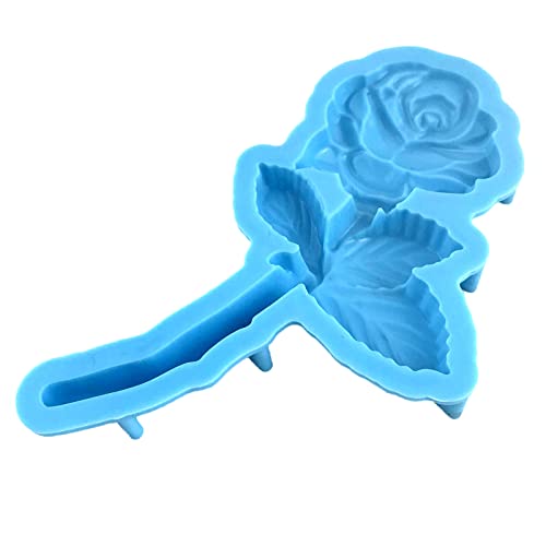 Silikonharzform Rose Epoxidharz Gussform Für Bastelauto Anhänger Schmuck Die Schlüsselbund Silikonform Machen von Ruarby