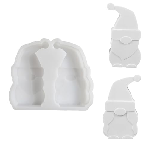 Weihnachts-Zwerg-Silikonformen für Epoxidharz, Seife, Süßigkeiten, Schokolade, Fondant, Weihnachtsdekoration von Ruarby