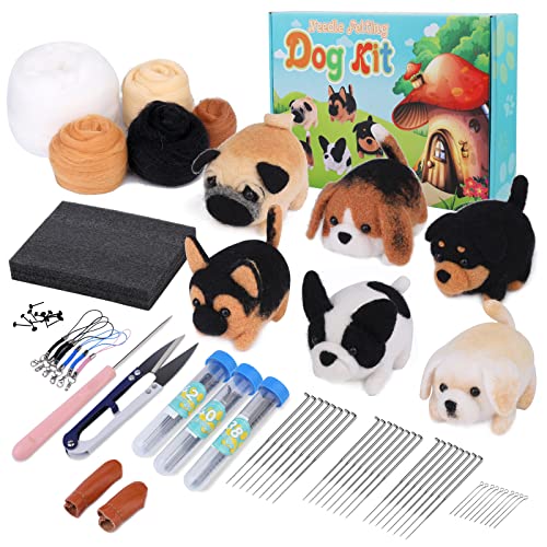 Ruasol Starter-Set für Nadelfilzen – Set aus Wolle und Werkzeug für Anfänger zum Basteln Ruasol Starter-Set für Nadelfilzen – Set aus Wolle und Werkzeug für Anfänger zum Basteln von Ruasol