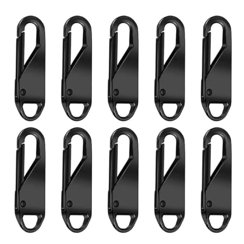 Ruayia Reißverschluss Zipper Reparaturset 10 Stück, Reissverschluss Zipper Metall Ersatz Abnehmbares für Kleidung Geldbörse Jeans Tasche Koffer Gepäck - Schwarz Ruayia Reißverschluss Zipper Reparaturset 10 Stück, Reissverschluss Zipper Metall Ersatz Abnehmbares für Kleidung Geldbörse Jeans Tasche Koffer Gepäck - Schwarz von Ruayia
