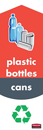 Rubbermaid Commercial Products Slim Jim Sticker Set for Plastic Bottle and Can Waste Rubbermaid Commercial Products Slim Jim Sticker Set for Plastic Bottle and Can Waste von Rubbermaid