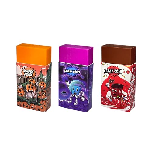 Radiergummi Kinder - Radierer mit Cola/Traube/Orange Duft - Kleine, Lustige, Weiche Radiergummis für Schule - Radiergummi Set für Kinder, Jungen, Mädchen - Mitgebsel, Geschenke für Kindergeburtstag Radiergummi Kinder - Radierer mit Cola/Traube/Orange Duft - Kleine, Lustige, Weiche Radiergummis für Schule - Radiergummi Set für Kinder, Jungen, Mädchen - Mitgebsel, Geschenke für Kindergeburtstag von Rubby Rubber
