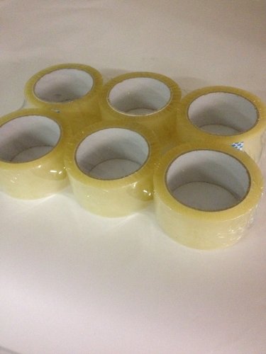Klebeband Packband 50mm x 66m transparent, VE=6 Rollen, 45mic von Rubicon