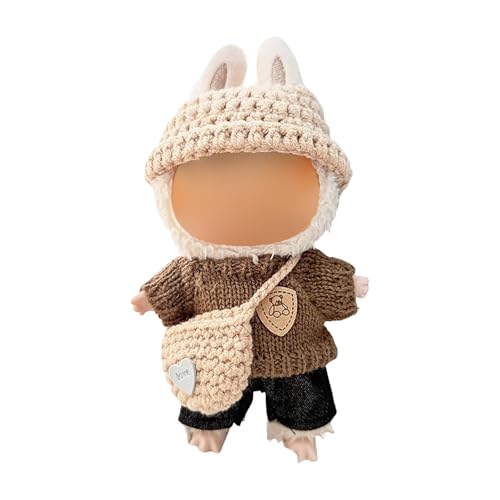 17cm Kleidung für Puppen (Keine Puppe) – Handgefertigtes Häkelset Puppen, Puppenkleidung, Outfit Accessoires, Stylische Kleidung für Puppen (F) von Rubu22a