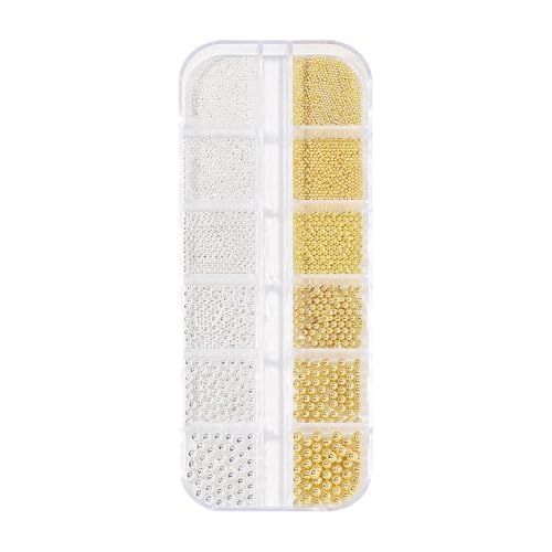 Glas Nailart Strasssteine Kristall Flatback Edelsteine Runde, ​​für Handwerk Gemischt 6 Größen 0.8~3mm (A) von Rubu22a