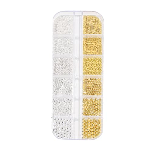 Glas Nailart Strasssteine Kristall Flatback Edelsteine Runde, ​​für Handwerk Gemischt 6 Größen 0.8~3mm (D) von Rubu22a