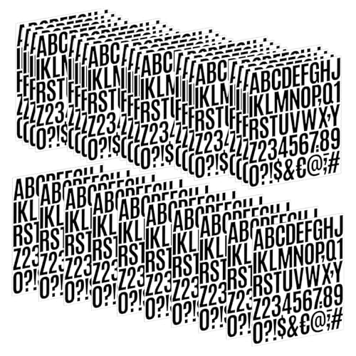 30 Backlets Goldene Glitzernde Buchstabennummer Aufkleber Großer Buchstabenaufkleberkleber Aufkleber Für Scrapbooking Karte von Rudiaoa