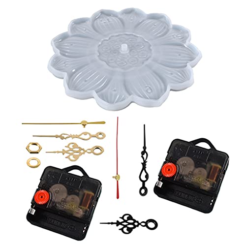 Handgefertigte Uhr-Silikonform, Uhrwerk-Mechanismus, Harz, Epoxidharz, für Büro, Heimdekoration, Zubehör von Rudiaoa